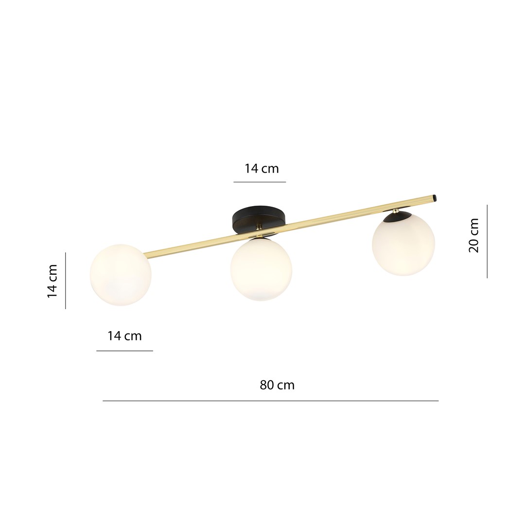 Plafondlamp Flaukar Zwart Ø14 cm - Afbeelding 5