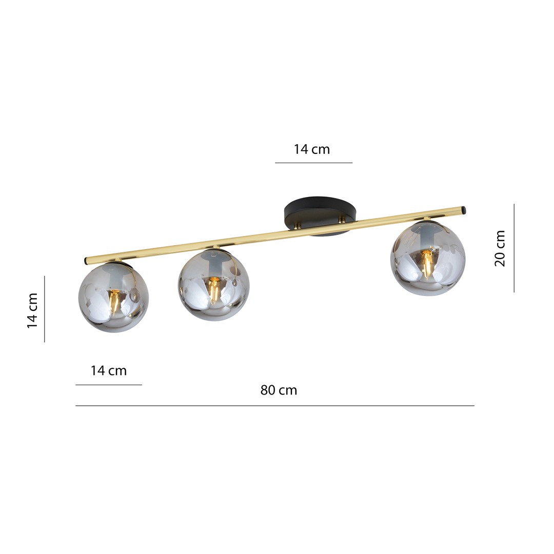 Plafondlamp Skarnoro Zwart Ø14 cm - Afbeelding 5
