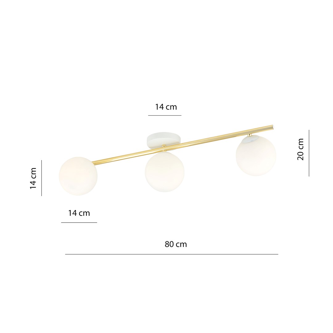 Plafondlamp Peinsen Wit Ø14 cm - Afbeelding 5