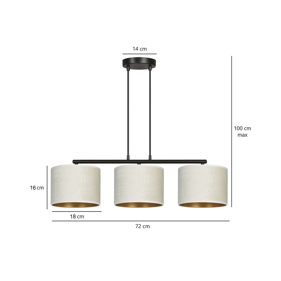 Hanglamp Vaansia Zwart Ø20 cm - Afbeelding 5