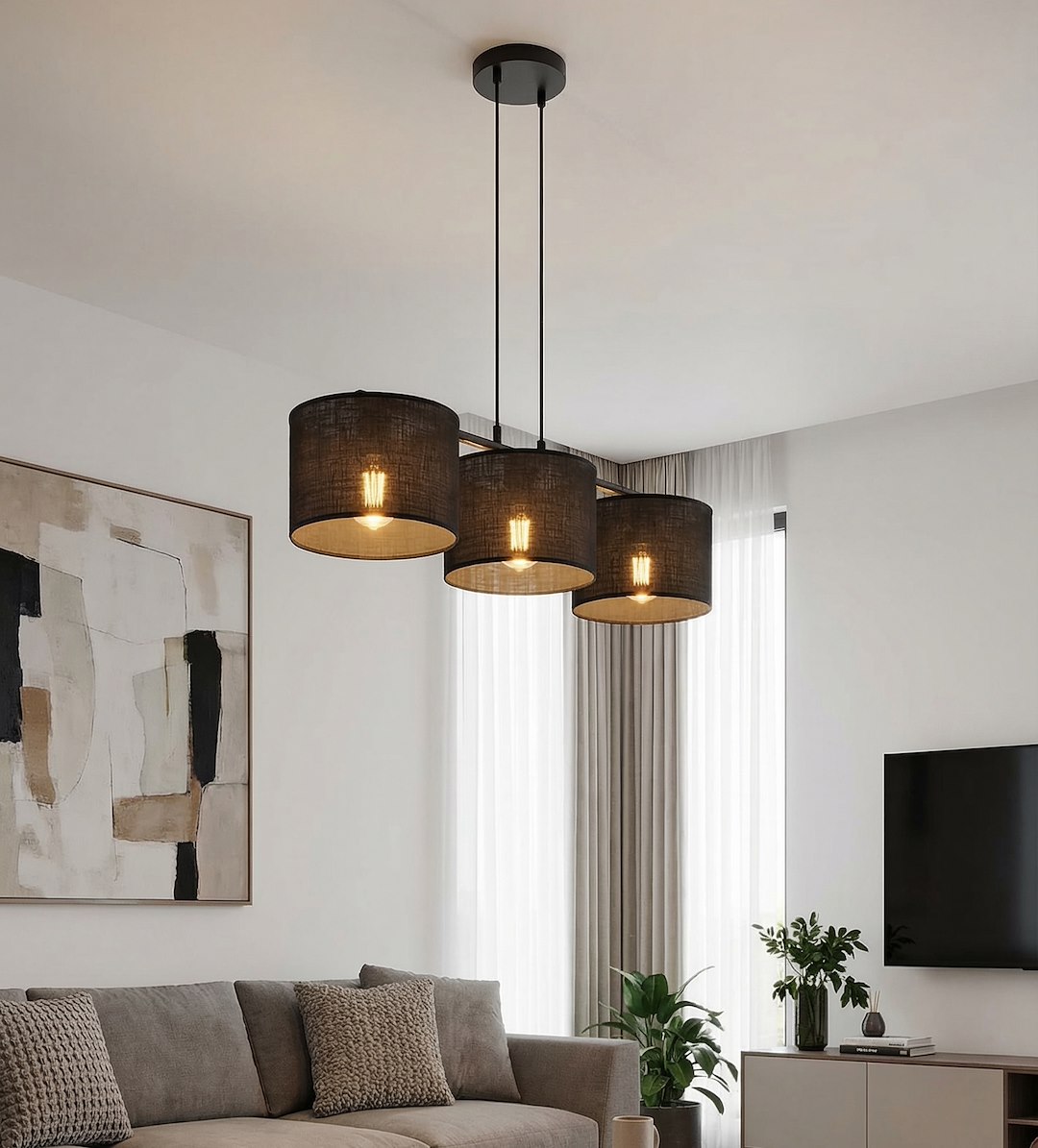 Hanglamp Prator Zwart Ø20 cm - Afbeelding 5