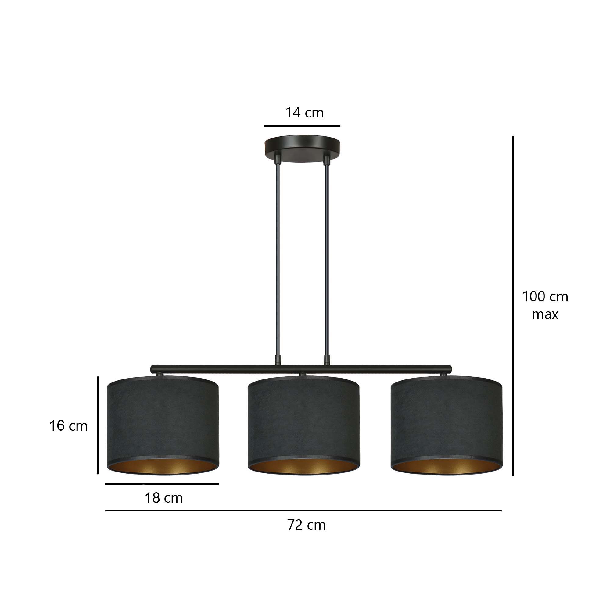 Hanglamp Faadund Zwart Ø20 cm - Afbeelding 5
