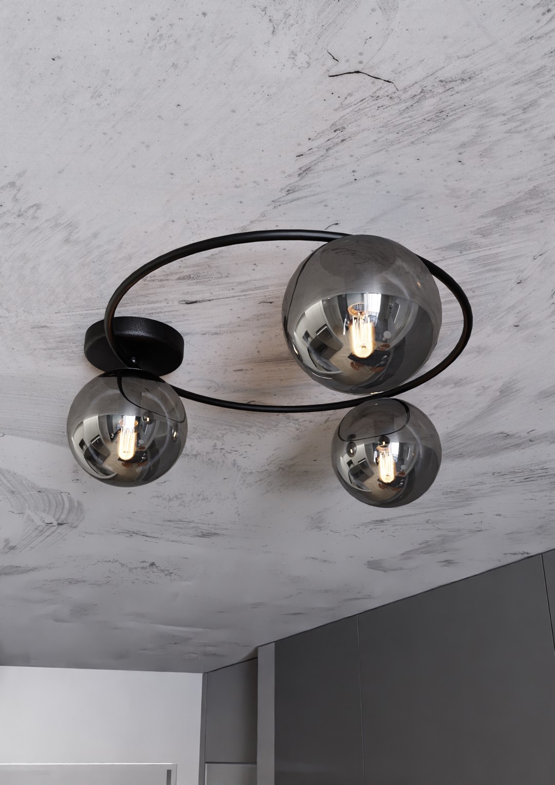 Plafondlamp Greesta Zwart Ø14 cm - Afbeelding 5