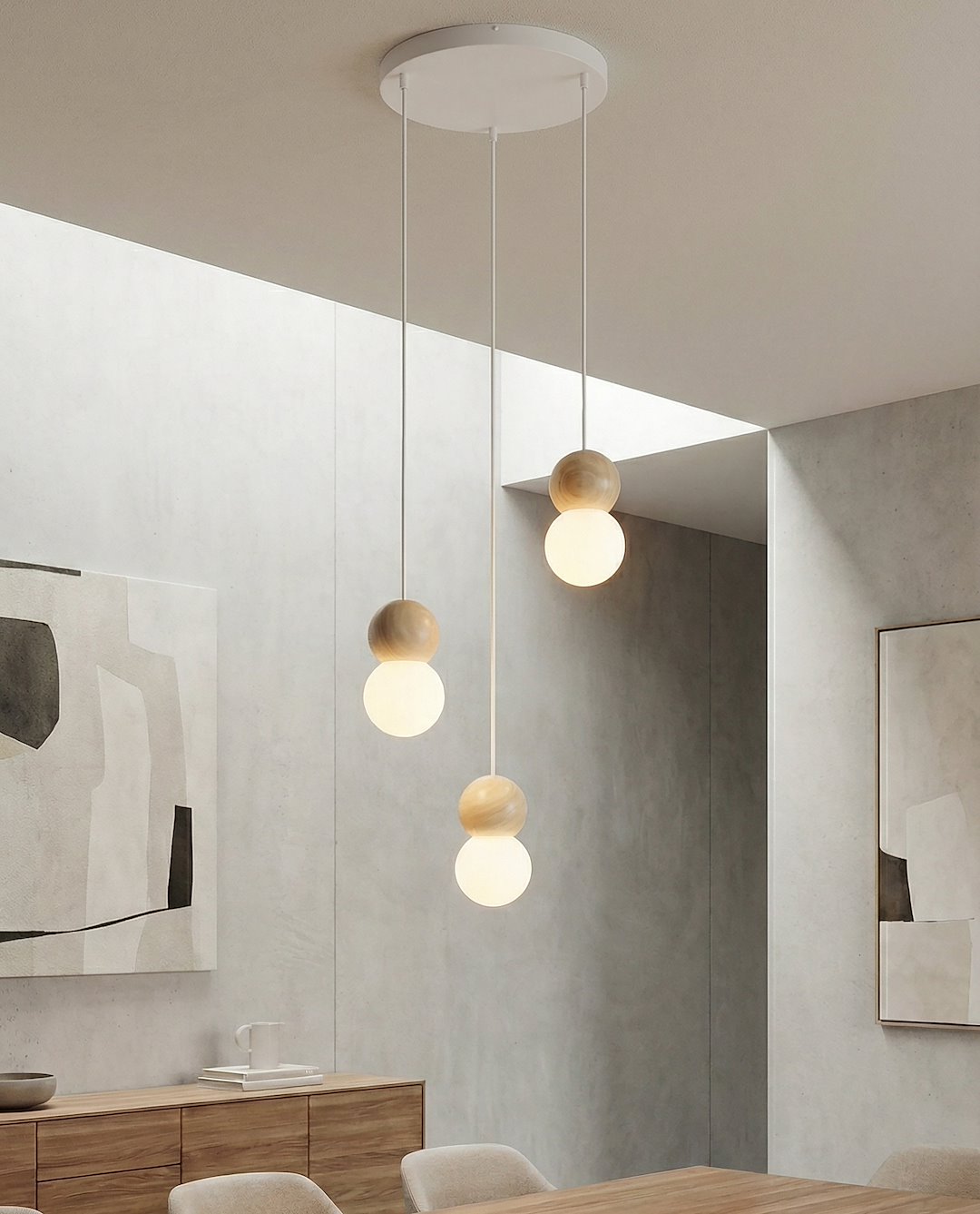 Hanglamp Cummero Wit Ø10 cm - Afbeelding 5