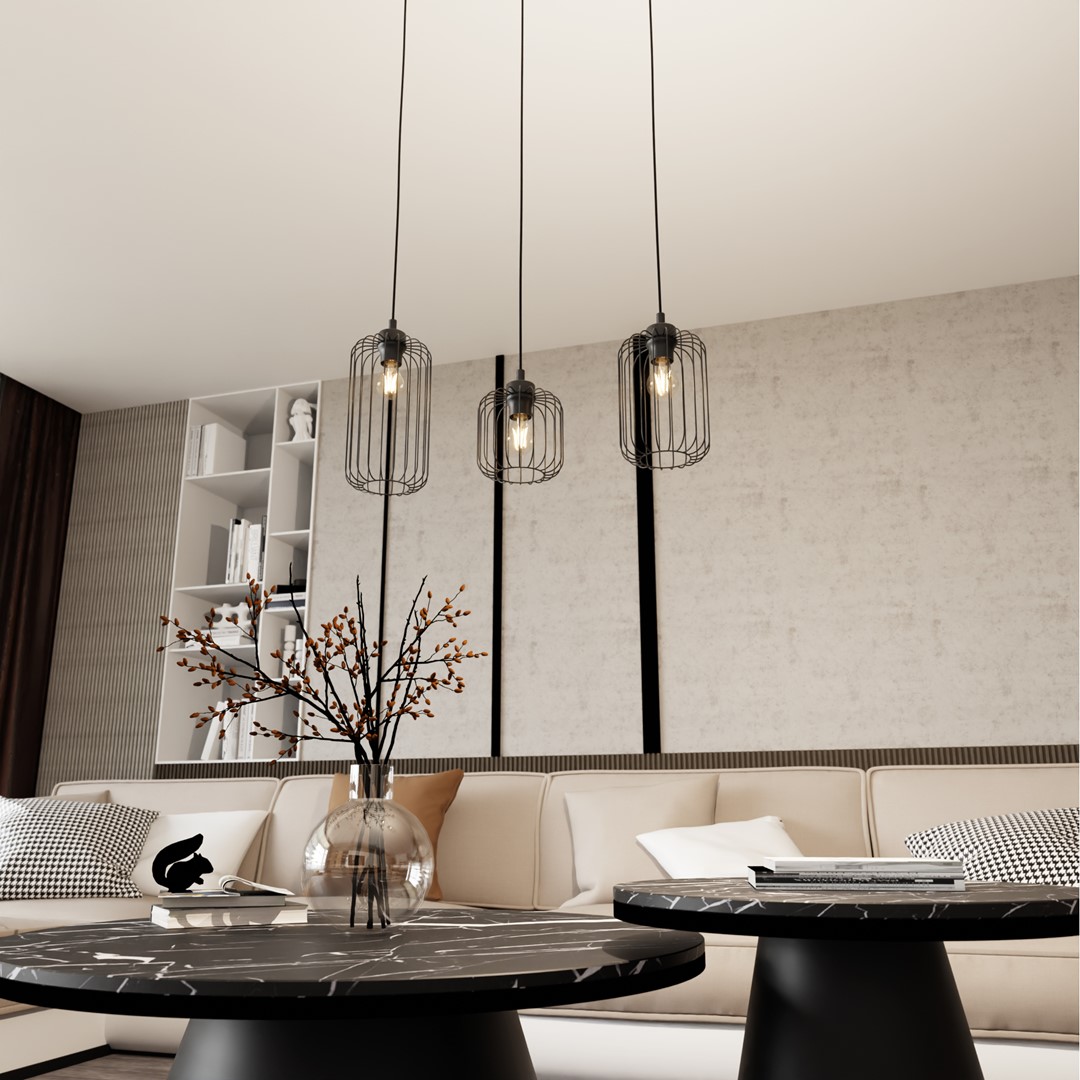 Hanglamp Zaunos Zwart Ø16 cm - Afbeelding 5