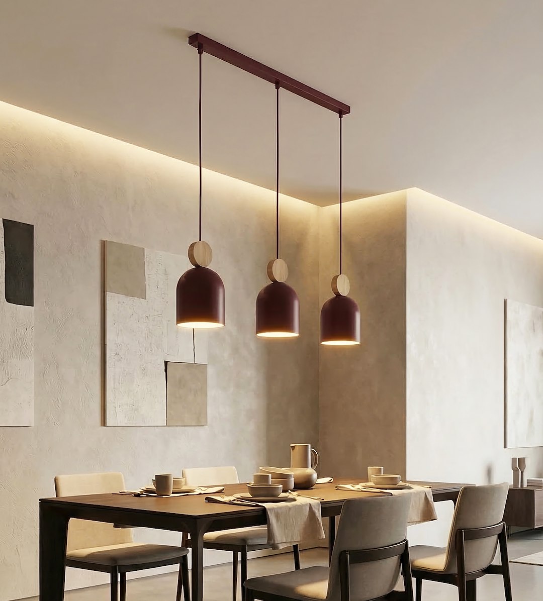 Hanglamp Peenu Bordeaux - Afbeelding 5