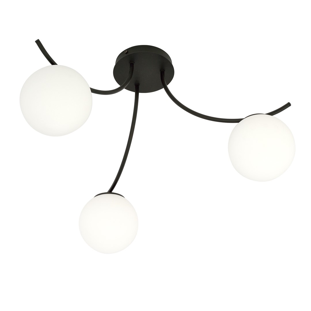 Plafondlamp Klumon Zwart Ø15 cm - Afbeelding 5
