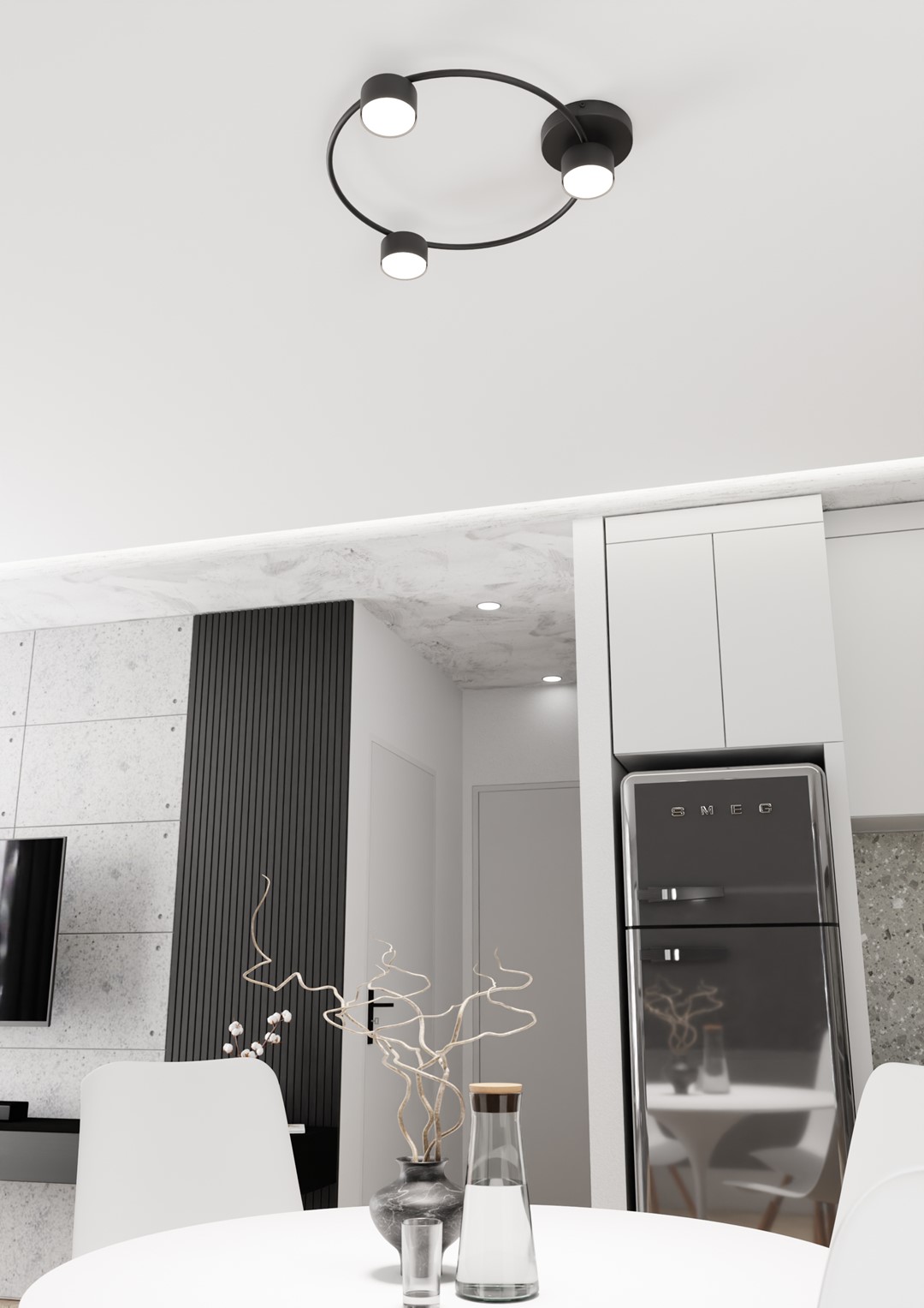 Plafondlamp Sondel Zwart - Afbeelding 5