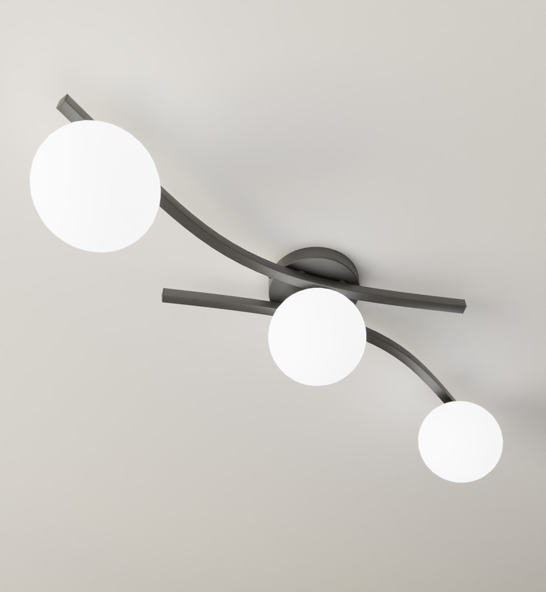 Plafondlamp Deerny Zwart Ø15 cm - Afbeelding 5