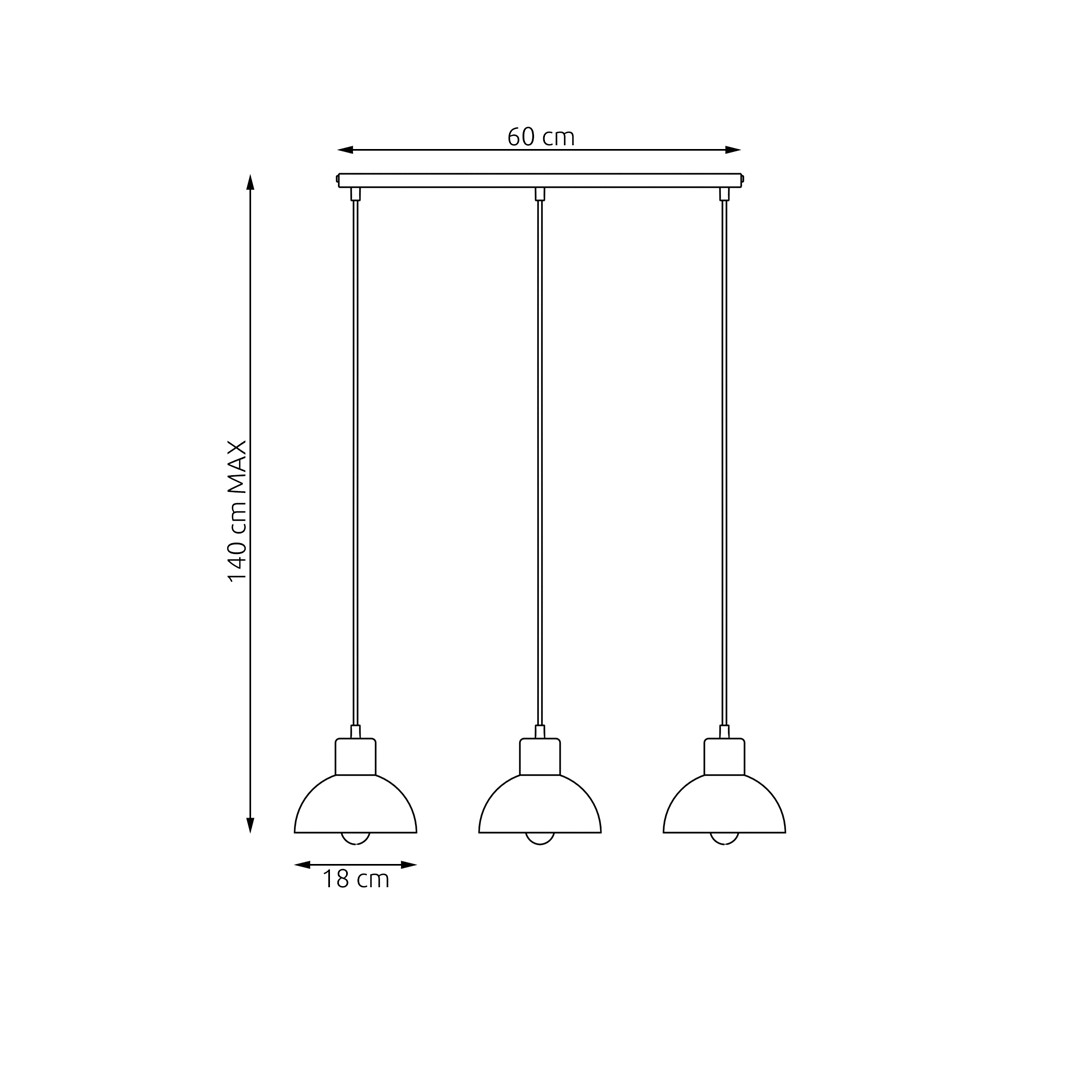 Plafondlamp Heilang Wit Ø18 cm - Afbeelding 5