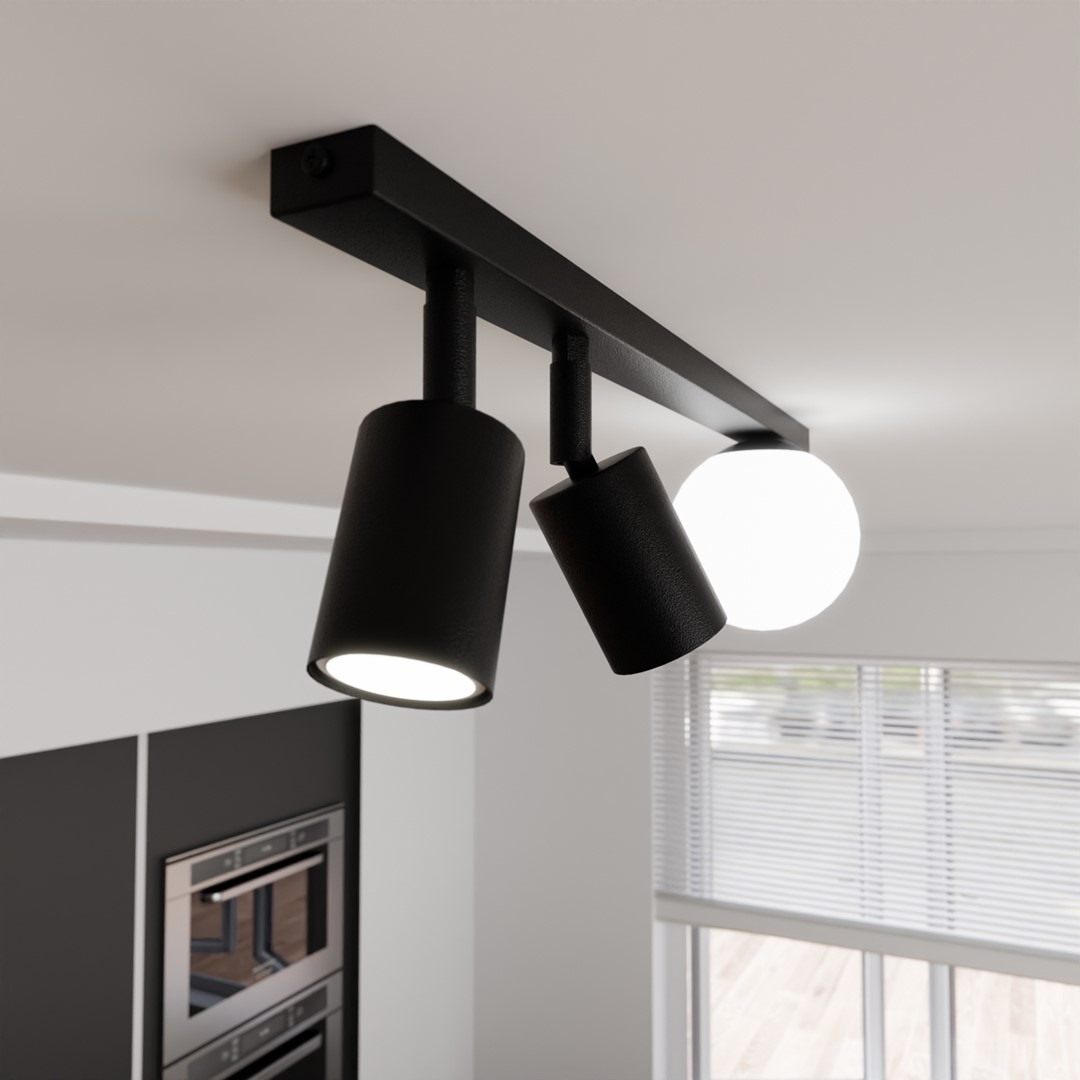 Plafondlamp Lokis Zwart Ø14 cm - Afbeelding 6