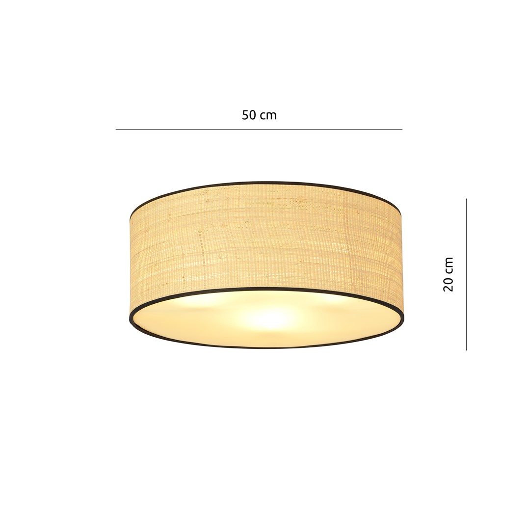Plafondlamp Rerdor Zwart Ø50 cm - Afbeelding 6