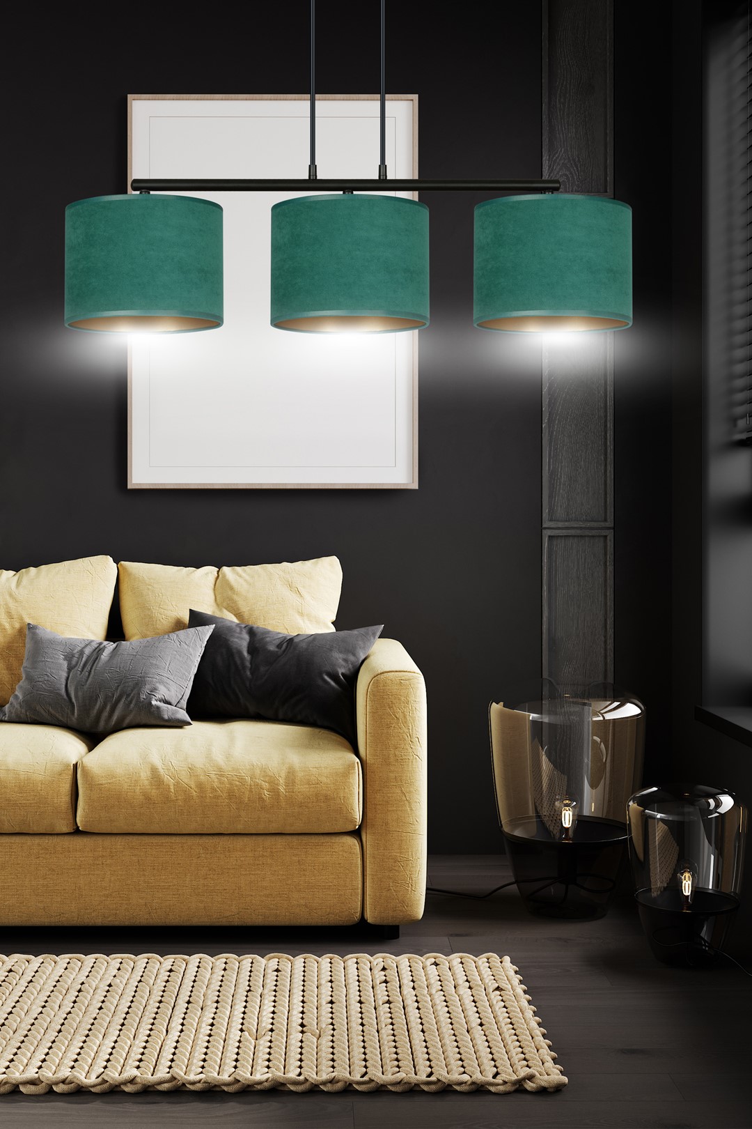 Hanglamp Zulline Zwart Ø20 cm - Afbeelding 6