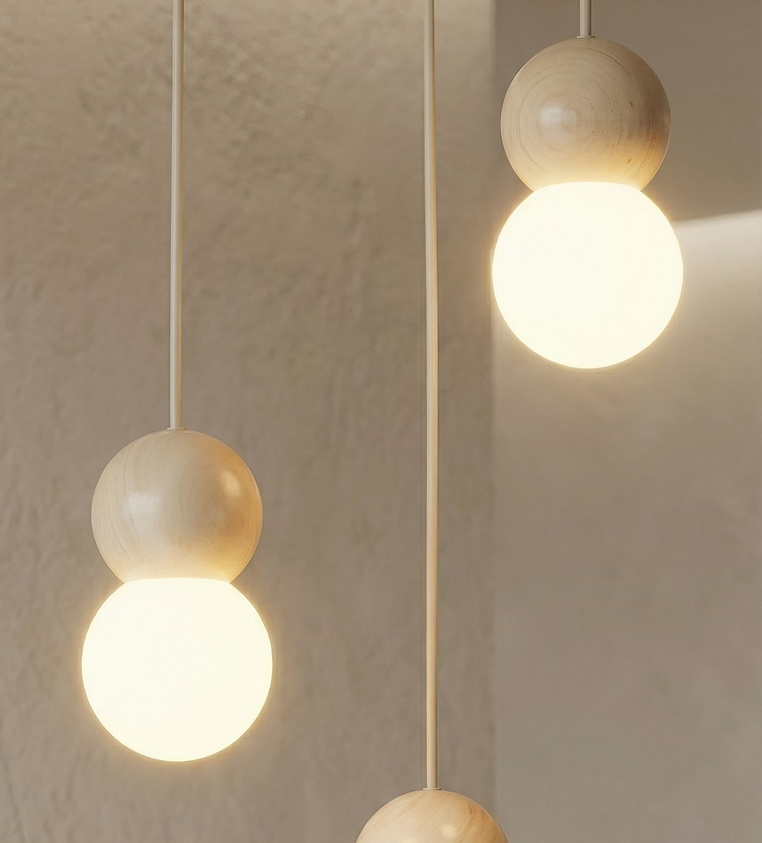 Hanglamp Kamir Beige Ø10 cm - Afbeelding 6