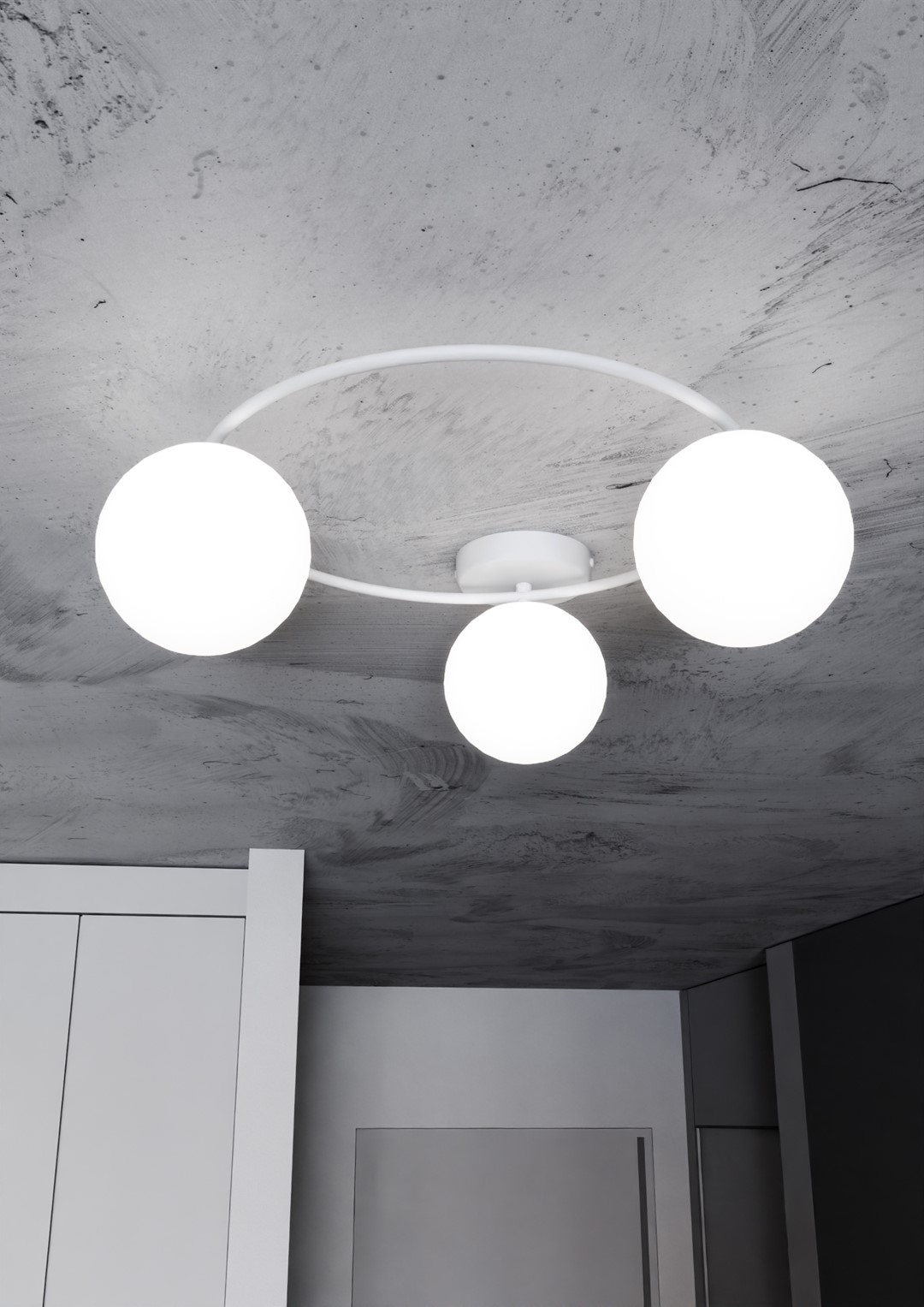 Plafondlamp Tolena Wit Ø14 cm - Afbeelding 6