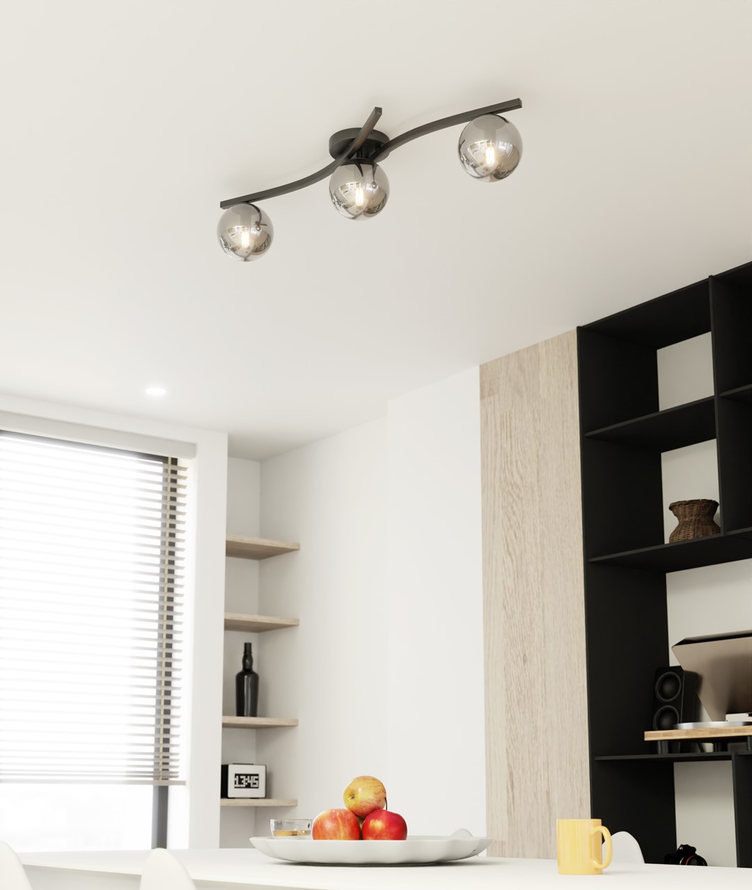 Plafondlamp Vidar Zwart Ø15 cm - Afbeelding 6