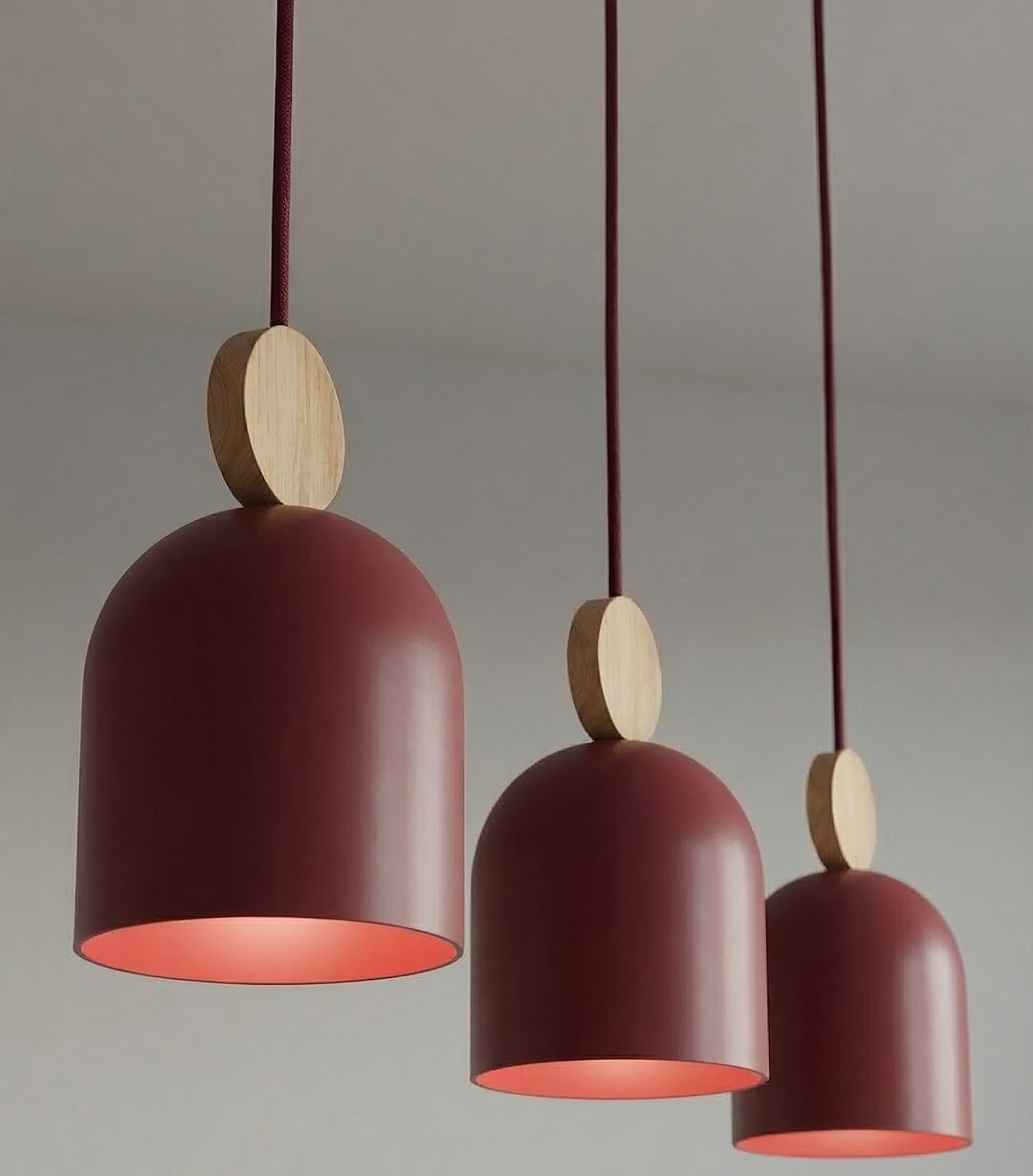 Hanglamp Peenu Bordeaux - Afbeelding 6