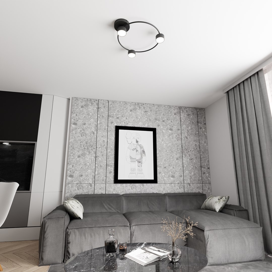 Plafondlamp Sondel Zwart - Afbeelding 6