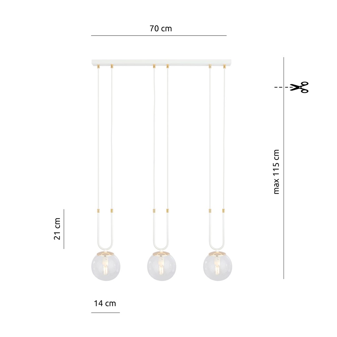 Hanglamp Poosan Wit Ø14 cm - Afbeelding 6