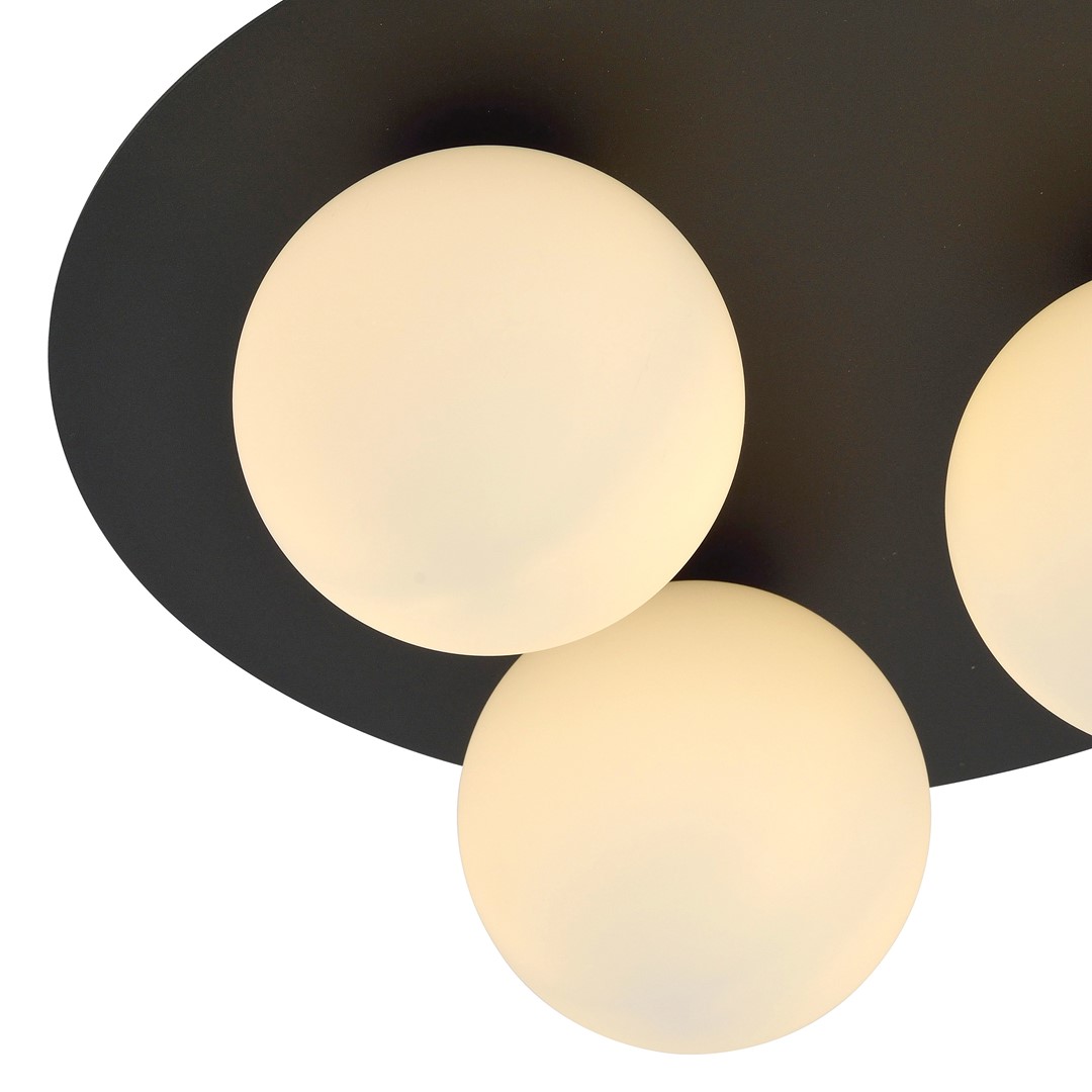 Plafondlamp Slaunena Zwart Ø15 cm - Afbeelding 6