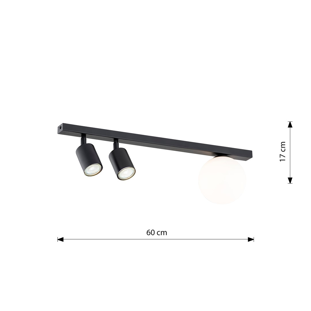 Plafondlamp Lokis Zwart Ø14 cm - Afbeelding 7