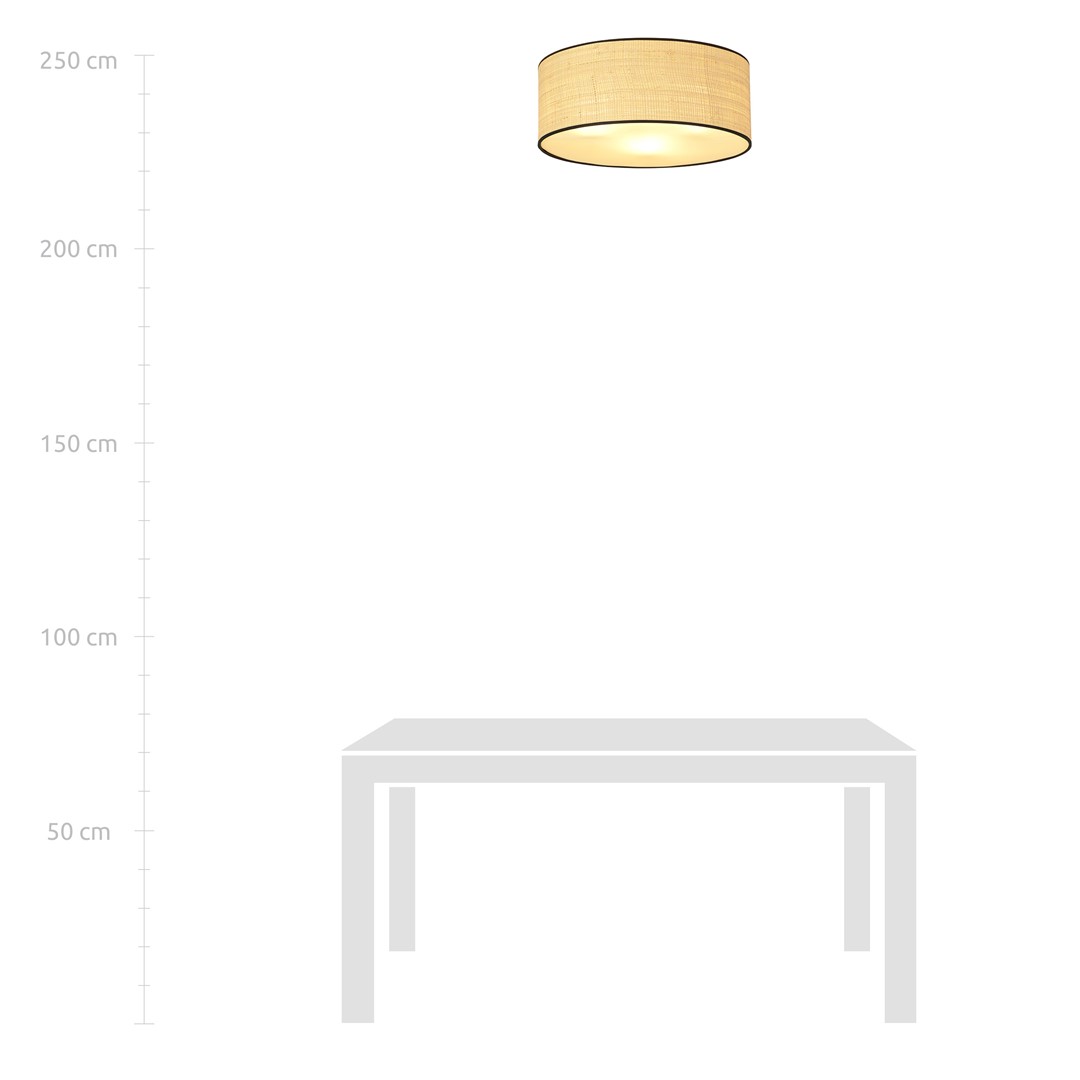 Plafondlamp Rerdor Zwart Ø50 cm - Afbeelding 7