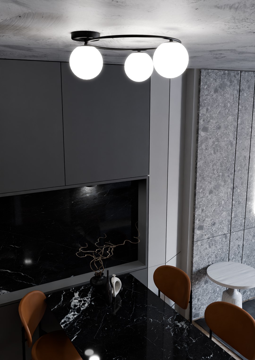 Plafondlamp Launtia Zwart Ø14 cm - Afbeelding 7