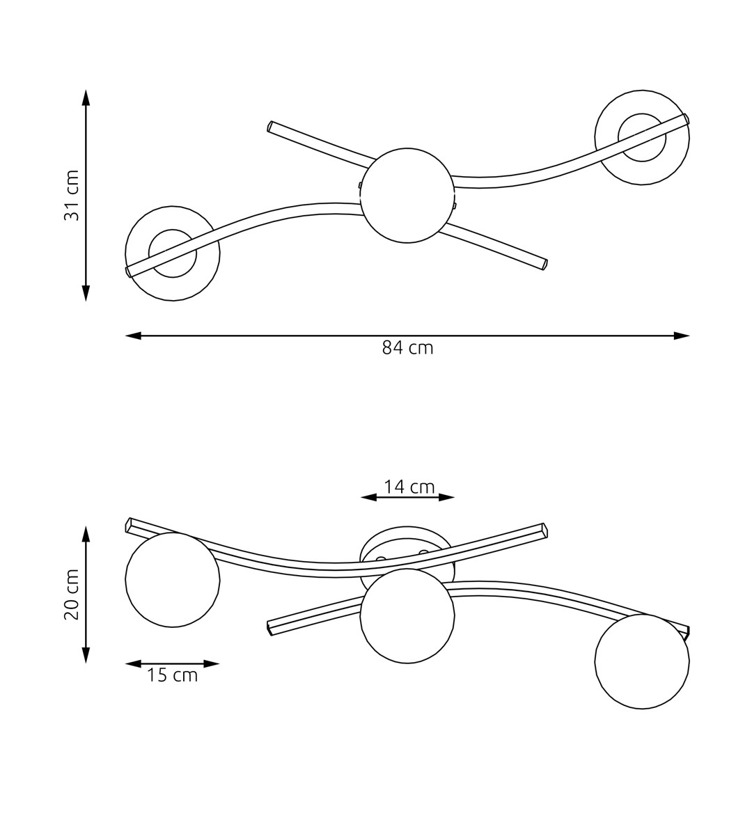 Plafondlamp Vidar Zwart Ø15 cm - Afbeelding 7
