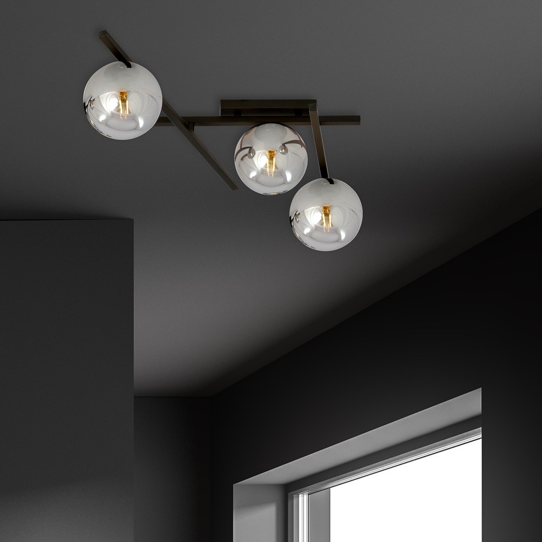 Plafondlamp Preelvu Zwart Ø15 cm - Afbeelding 7