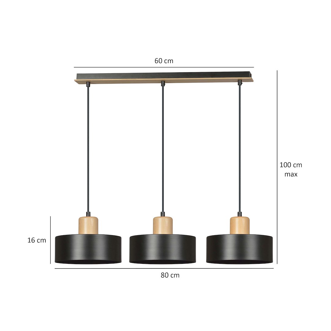 Hanglamp Sloodano Zwart - Afbeelding 7