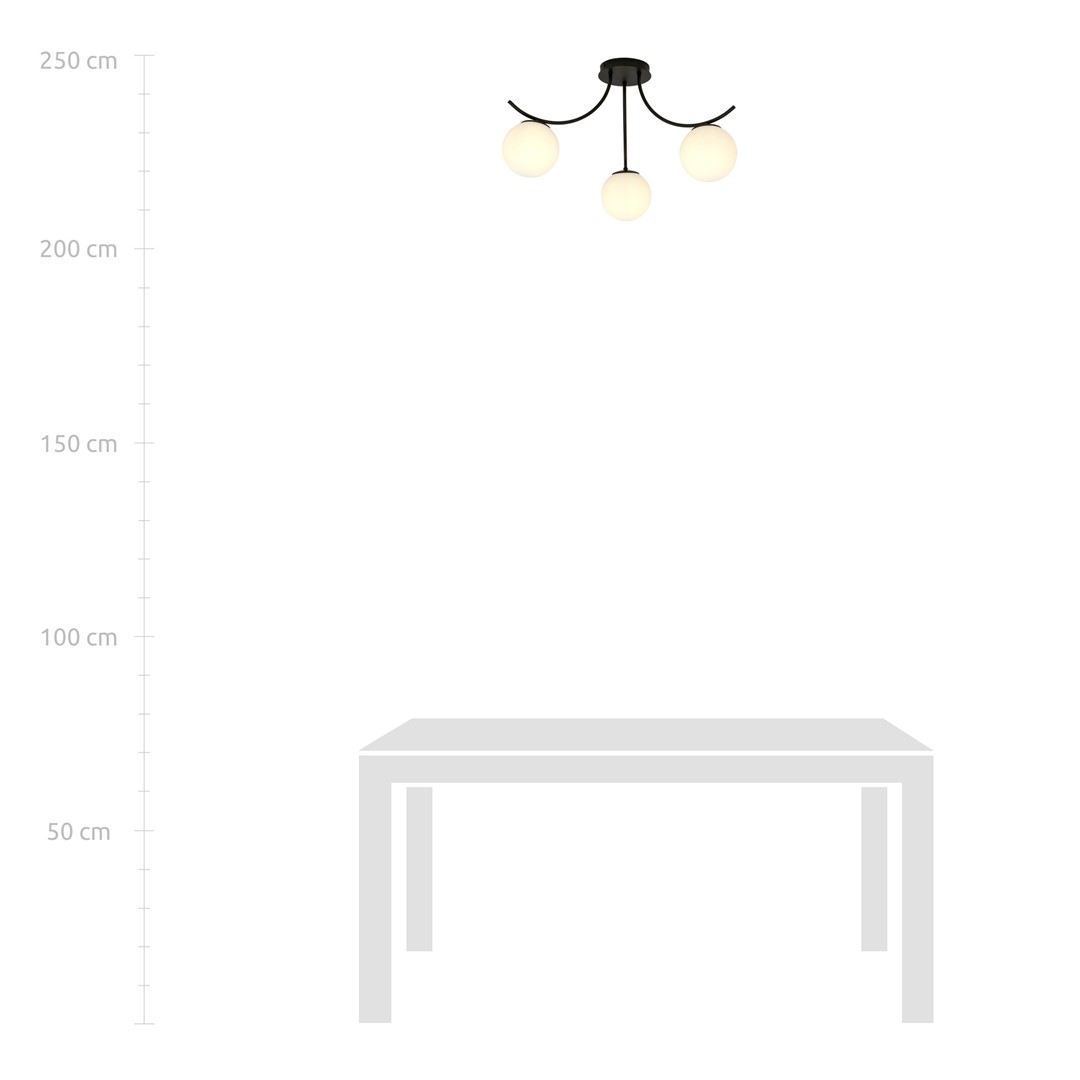 Plafondlamp Klumon Zwart Ø15 cm - Afbeelding 7