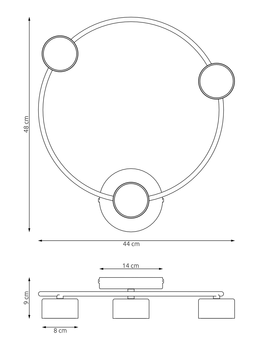Plafondlamp Sondel Zwart - Afbeelding 7