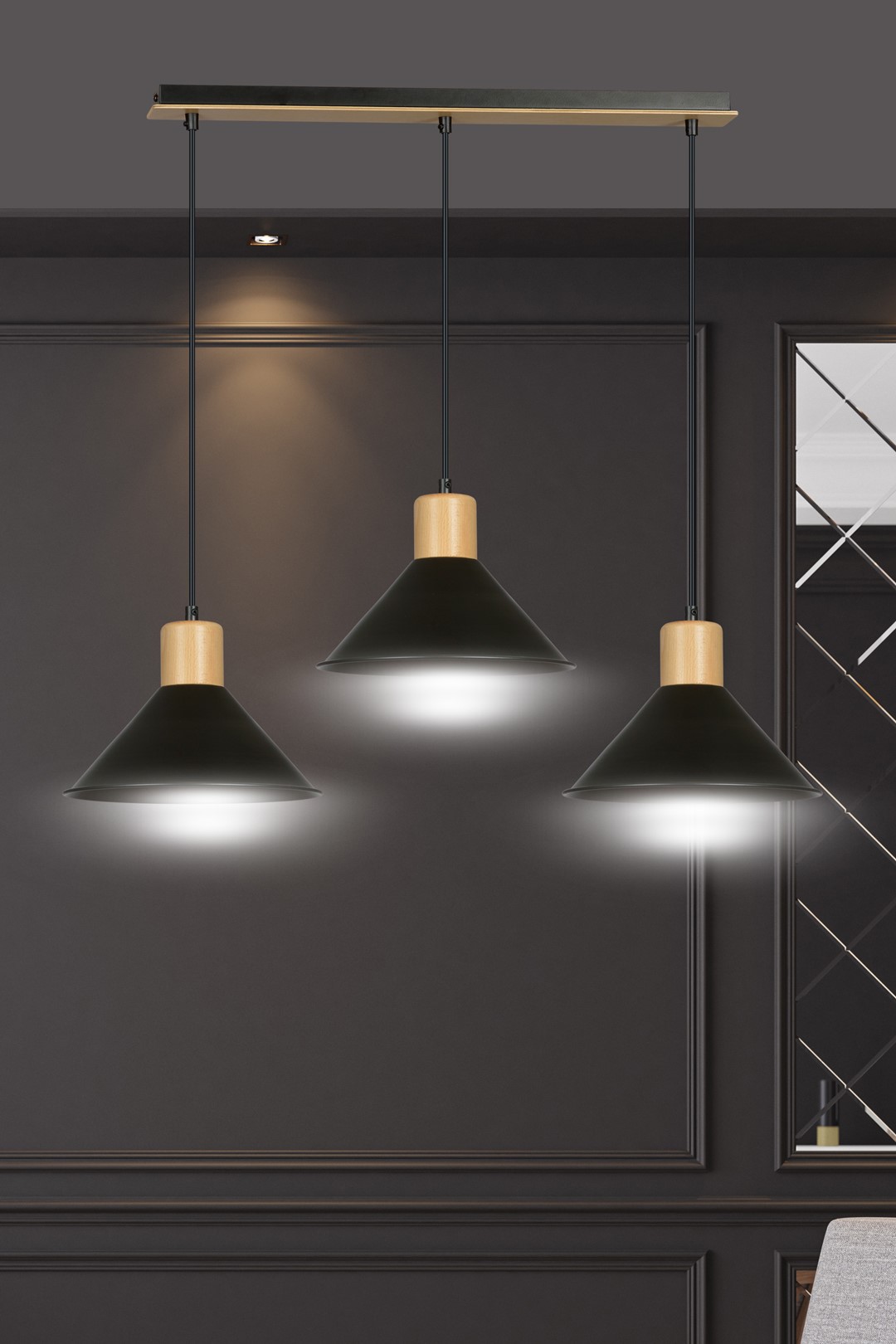 Hanglamp Moorrund Zwart - Afbeelding 7