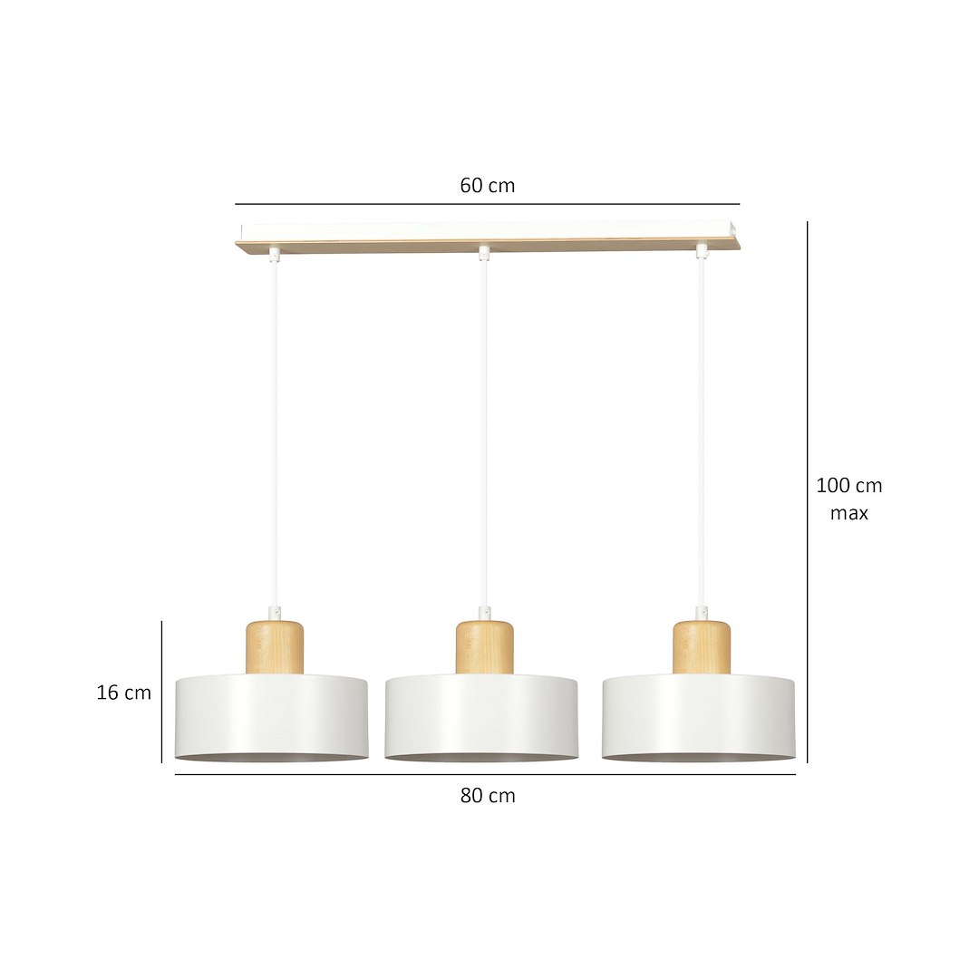 Hanglamp Klesak Wit - Afbeelding 7