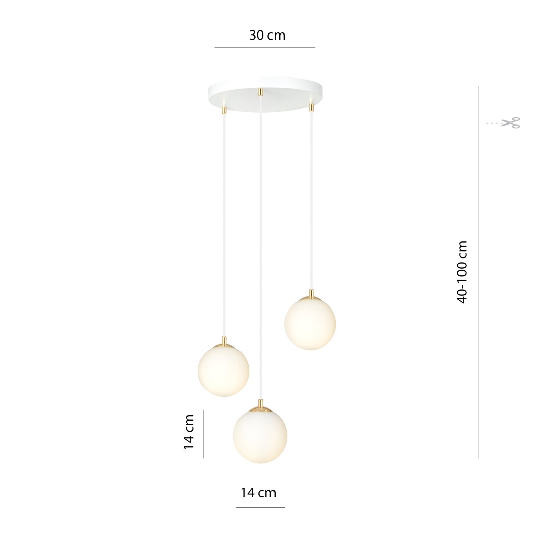 Hanglamp Noodis Wit Ø14 cm - Afbeelding 8