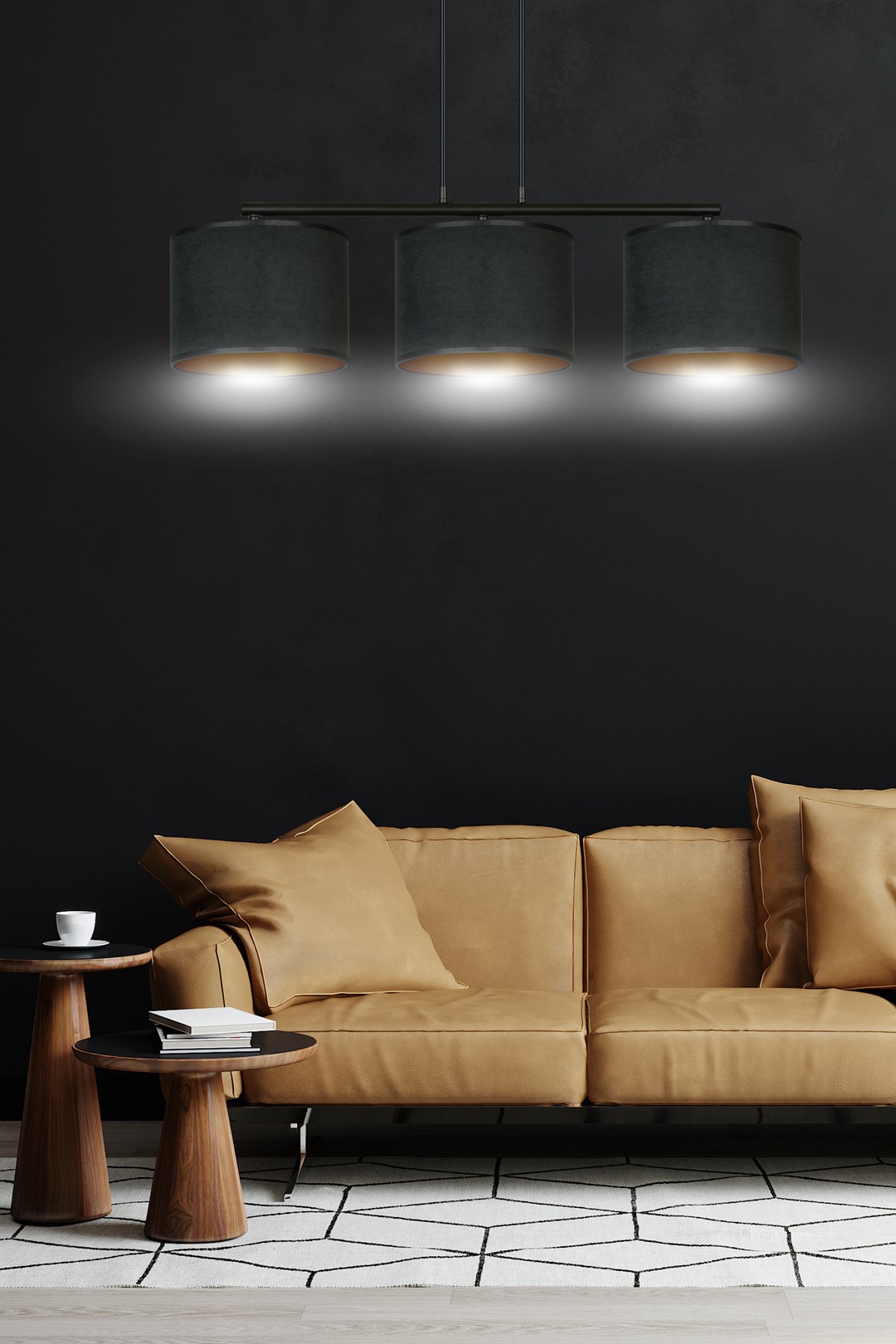 Hanglamp Faadund Zwart Ø20 cm - Afbeelding 8
