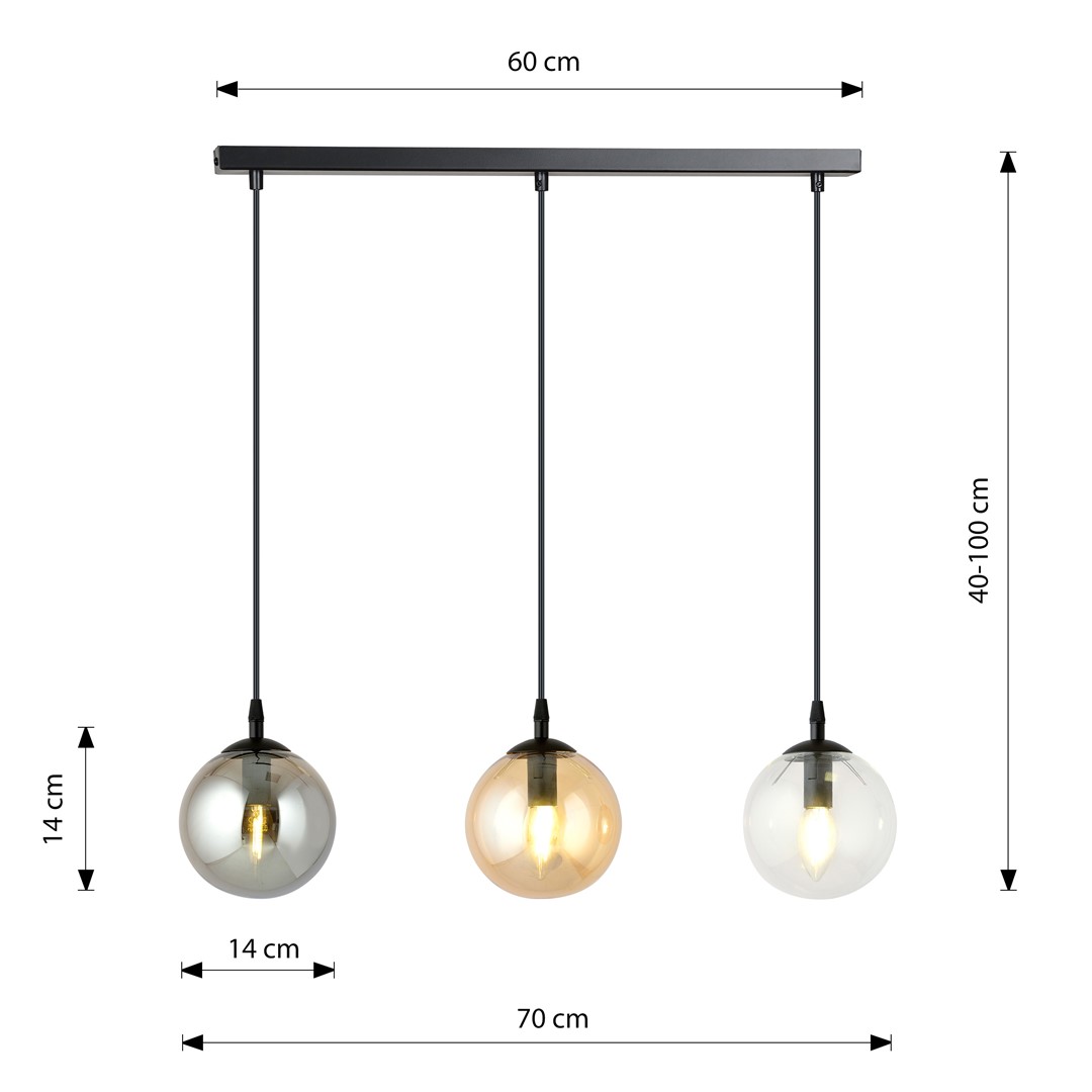 Hanglamp Olbia Zwart Ø14 cm - Afbeelding 8