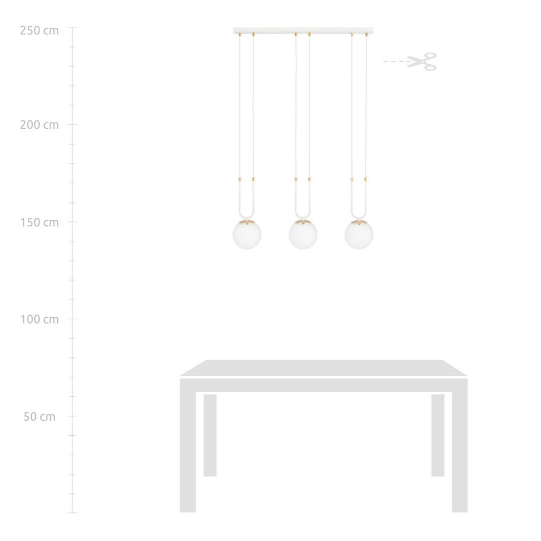 Hanglamp Sermura Wit Ø15 cm - Afbeelding 8