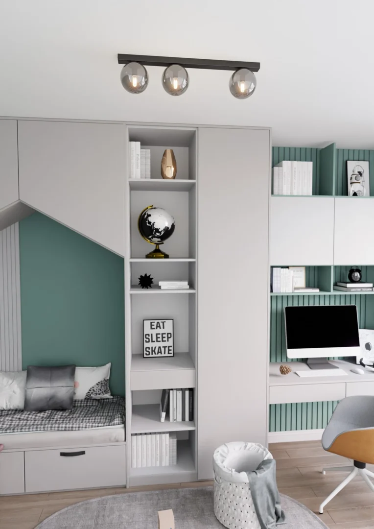 Plafondlamp Juma Ø14 zwart staal - Afbeelding 8