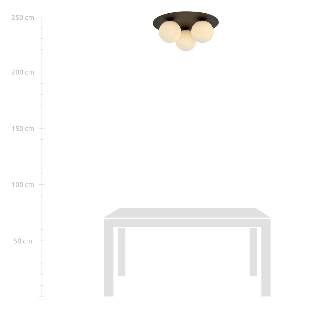 Plafondlamp Slaunena Zwart Ø15 cm - Afbeelding 8