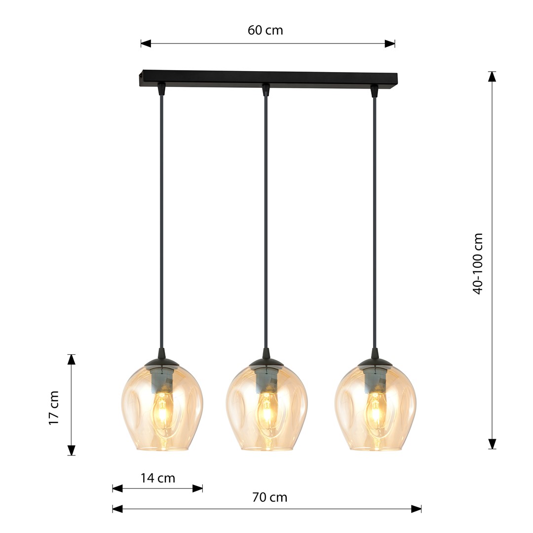 Hanglamp Dordogne Zwart Ø14 cm - Afbeelding 8