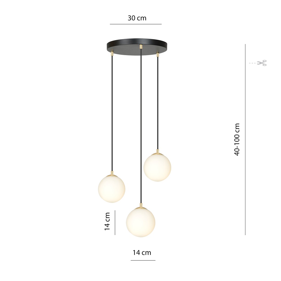 Hanglamp Melane Zwart Ø14 cm - Afbeelding 8
