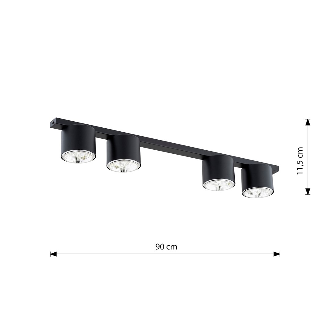 Plafondlamp Korrir Zwart - Afbeelding 9