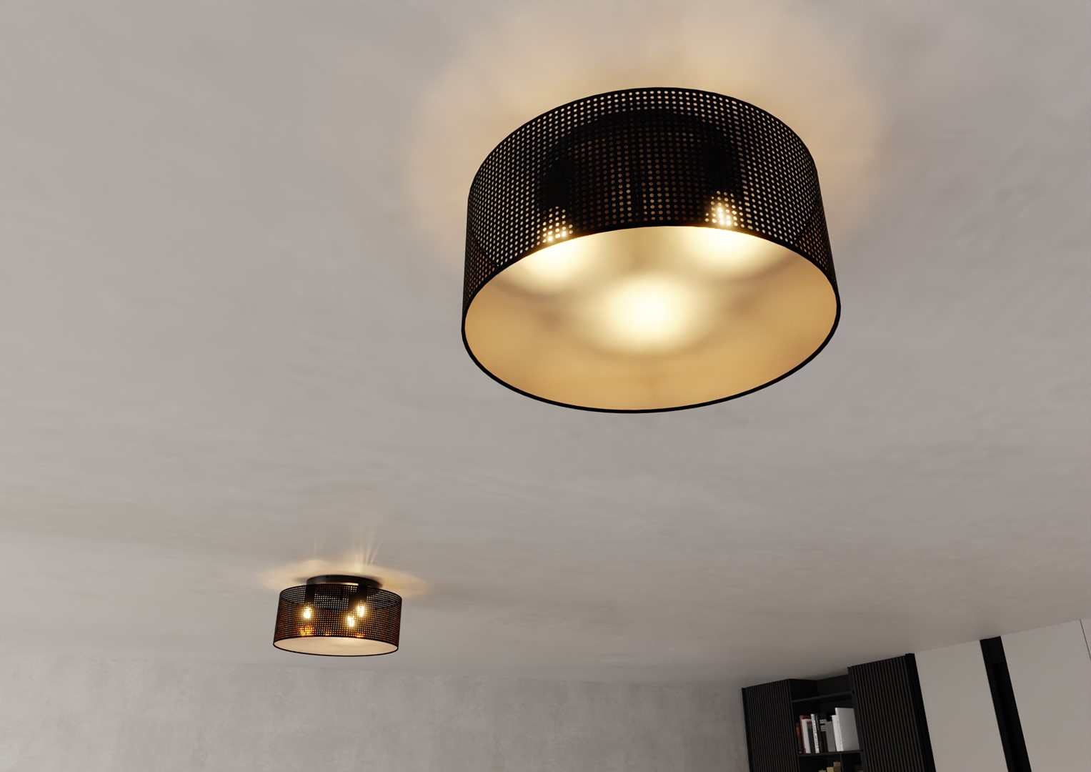 Plafondlamp Veillol Zwart Ø50 cm - Afbeelding 9