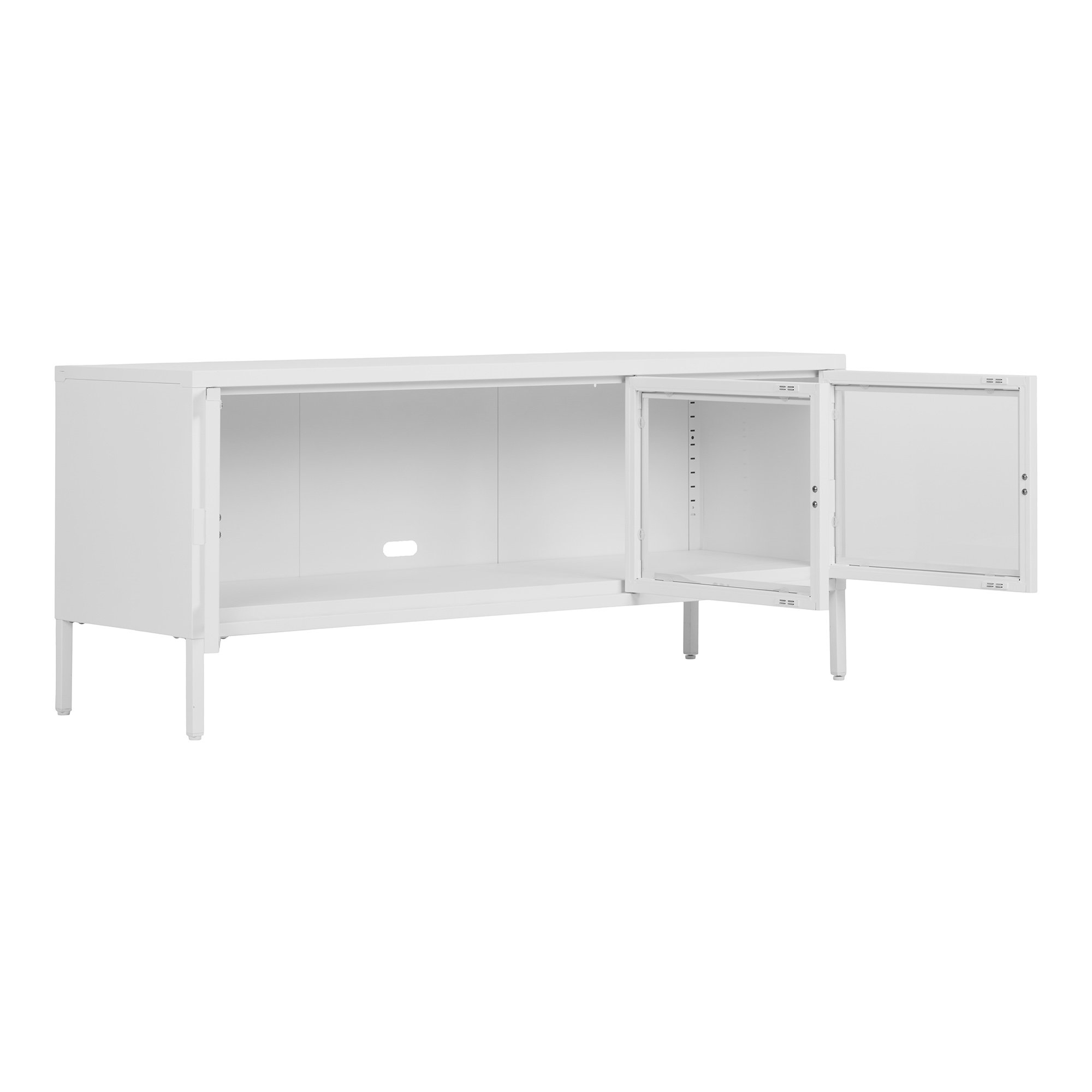 TV-meubel Leelar Wit 130 cm - Afbeelding 4