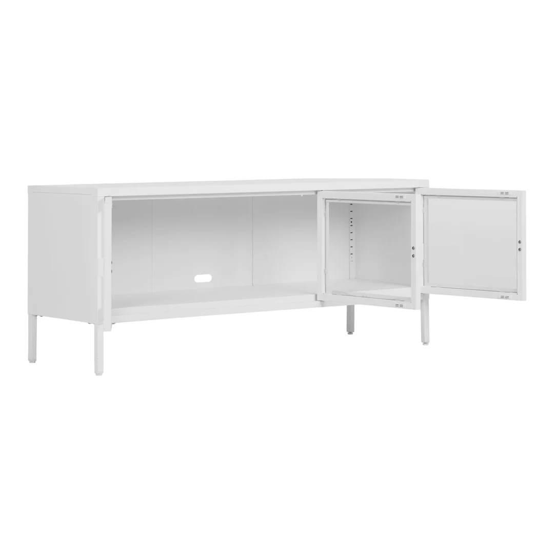 TV-meubel Leelar Wit 130 cm - Afbeelding 4