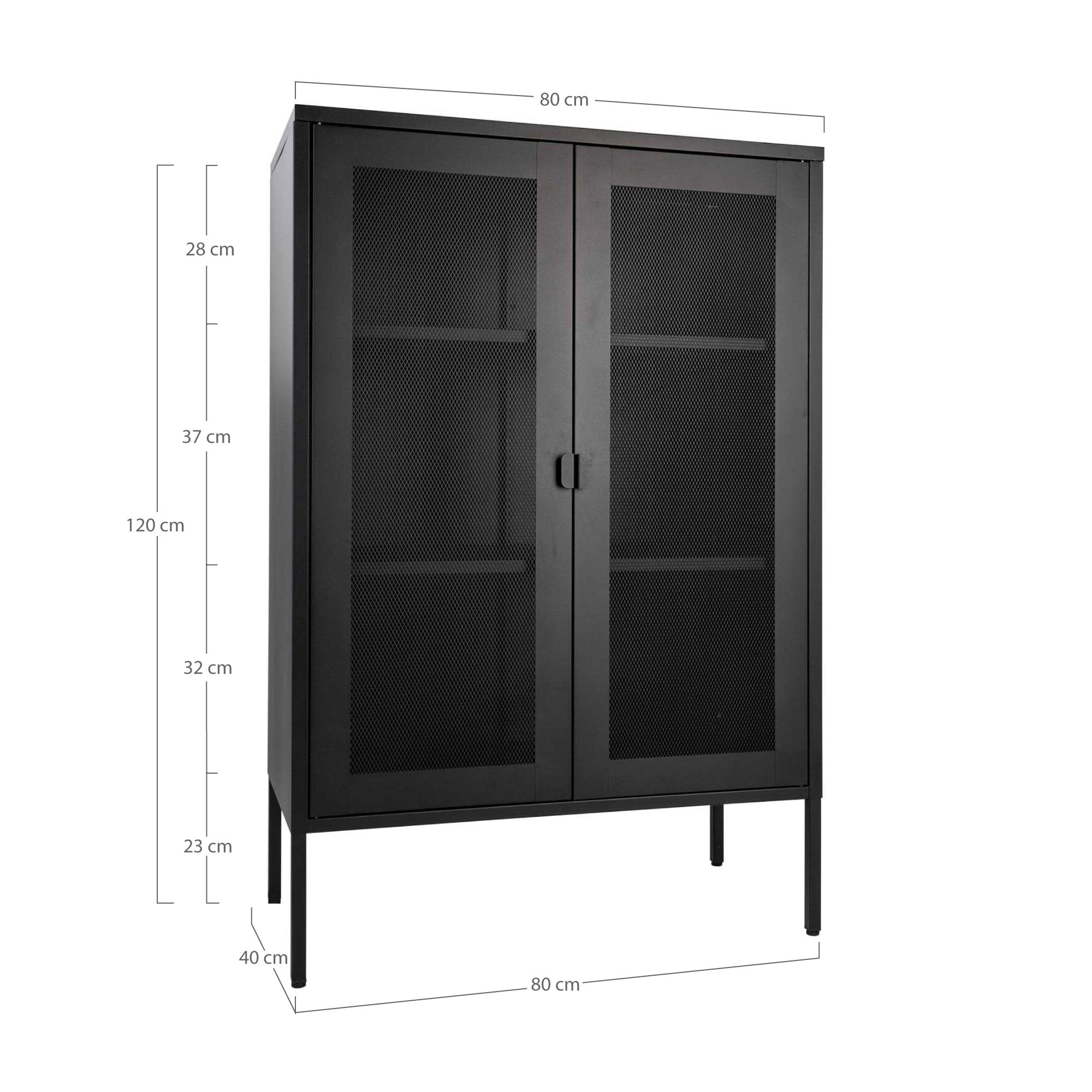 Kast Preemoro Zwart 80 cm - Afbeelding 6