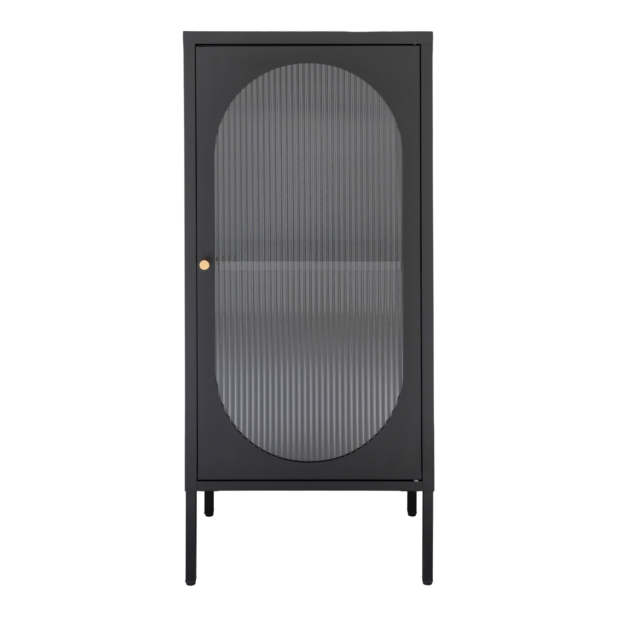 Vitrinekast Graundena Zwart 50 cm