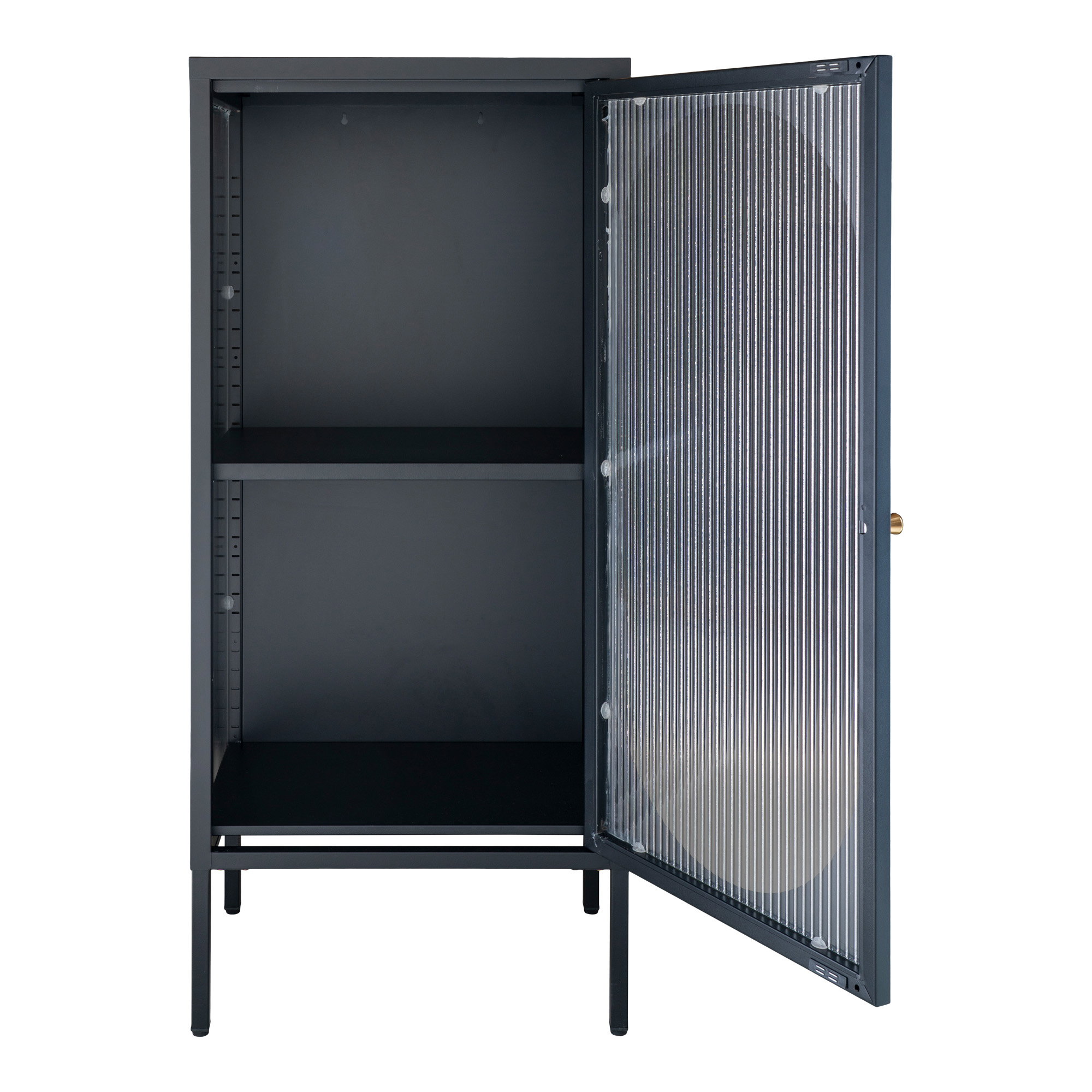 Vitrinekast Graundena Zwart 50 cm - Afbeelding 3