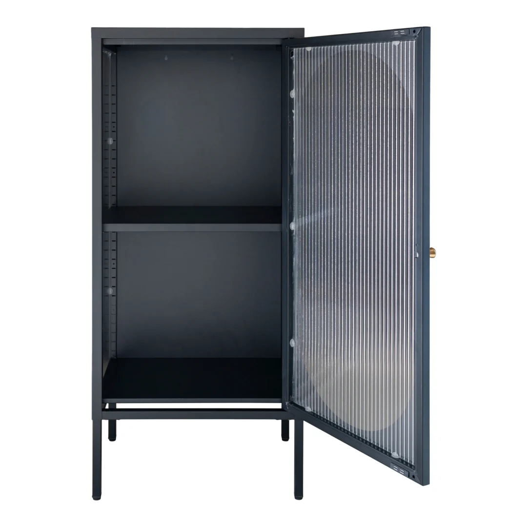 Vitrinekast Graundena Zwart 50 cm - Afbeelding 3
